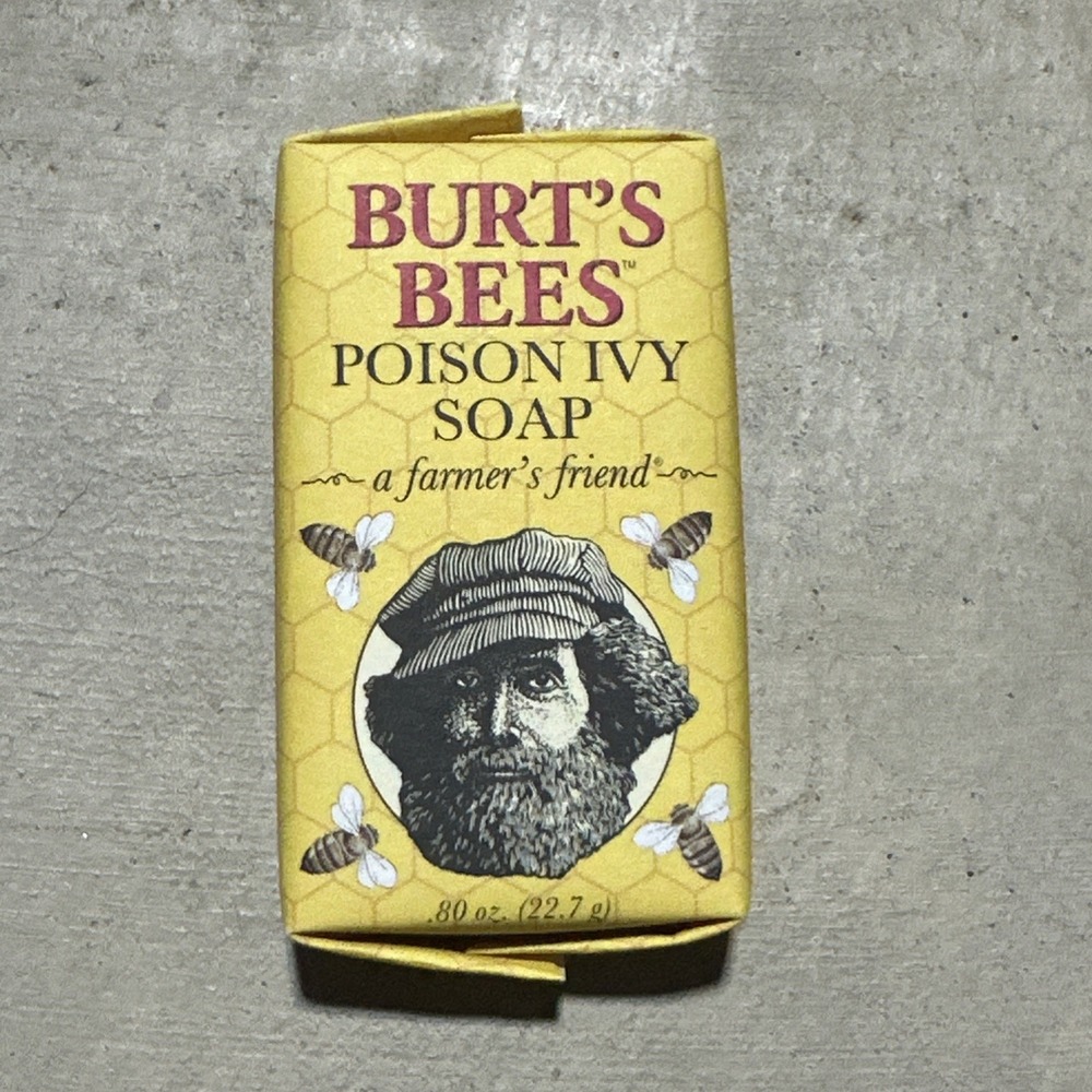 Burt's Bees Poison Ivy Soap A Farmer's Friend Travel Size 1 Ounce .88 OZ NEW